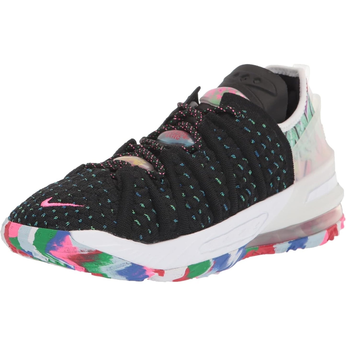 Nike Kids LeBron 18 Low James Gang Multicolor Basketball Shoe CW2760 002 size 7Y