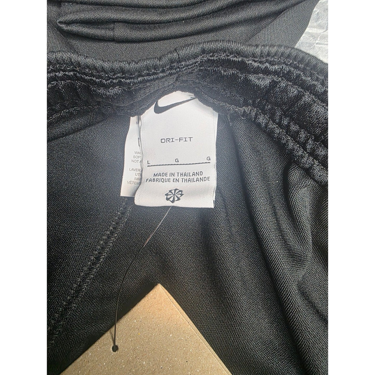 Nike Dri-FIT Academy Big Kids' Soccer Pants Zippered Pocket Black Large