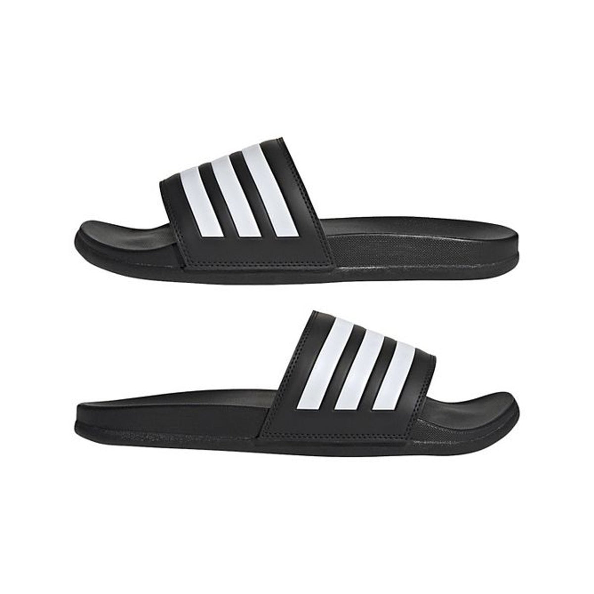 adidas Adilette Comfort Cloudfoam Slides Sandals black white Men 10 WMN 11