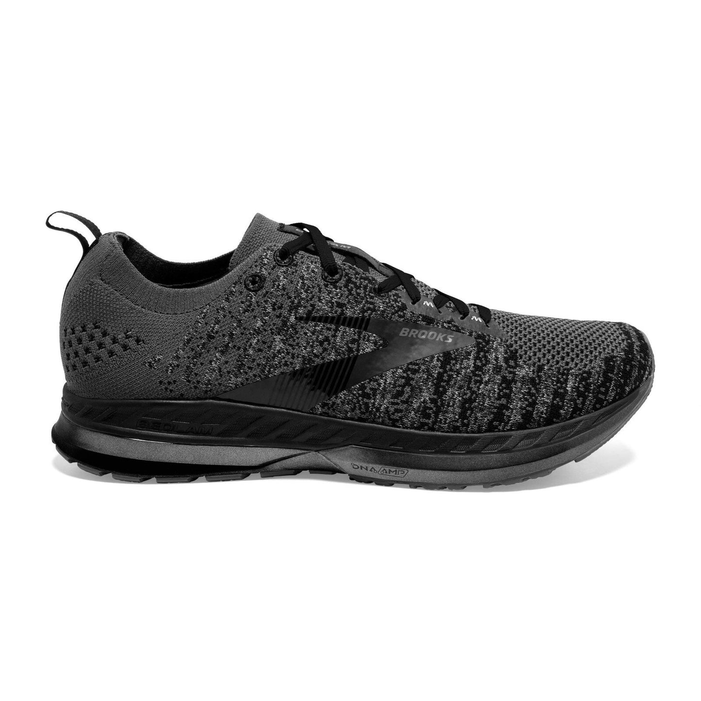 Brooks Mens Bedlam 2 Running Shoe - Ebon Size 8 Ebony/Black/Grey