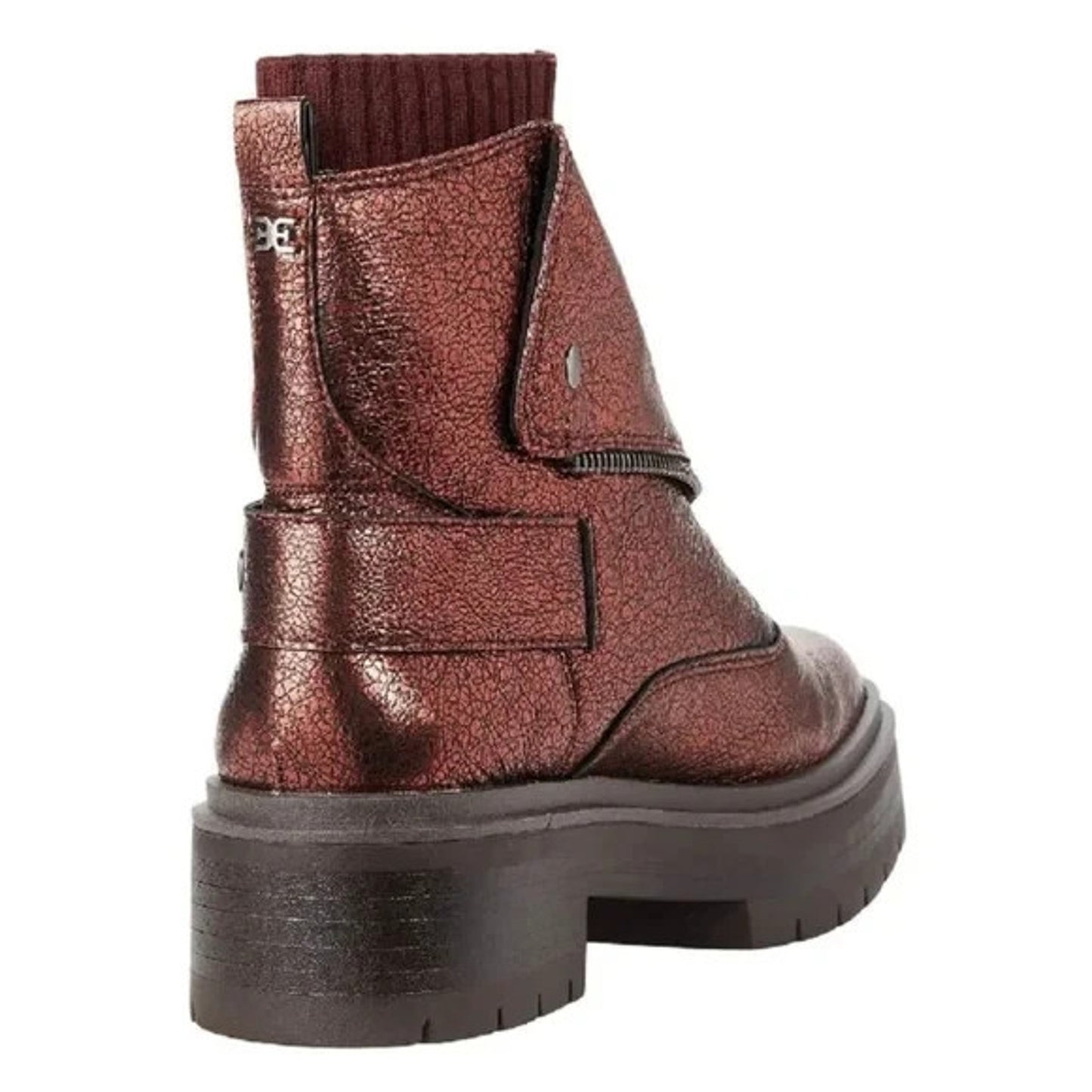 Sam Edelman Linds Chelsea Boot Bordeaux Distressed Leather Women's US Size 9.5 M