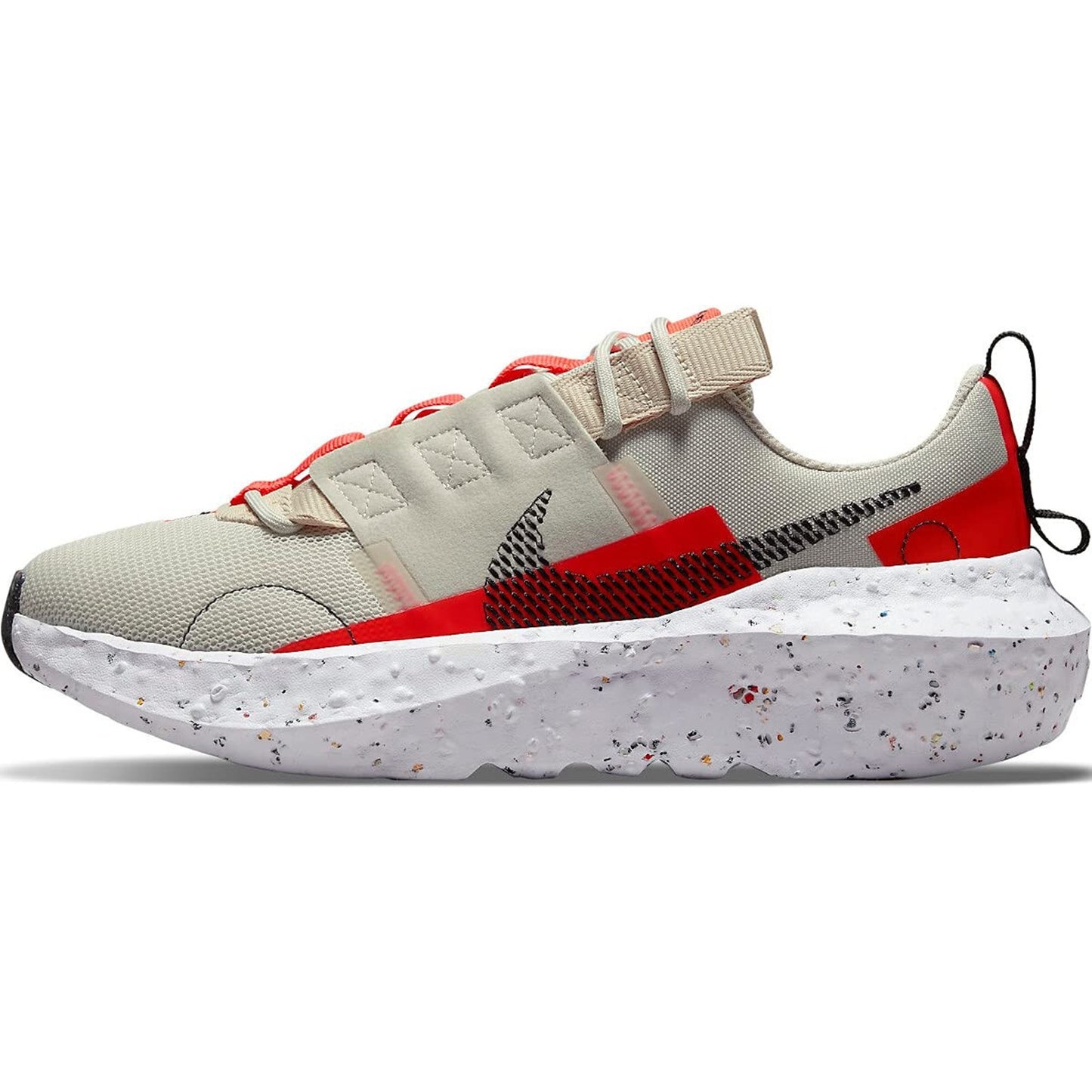 Nike Crater Impact Women's Running Shoe Light Bone Black /Bright Crimson  US 8
