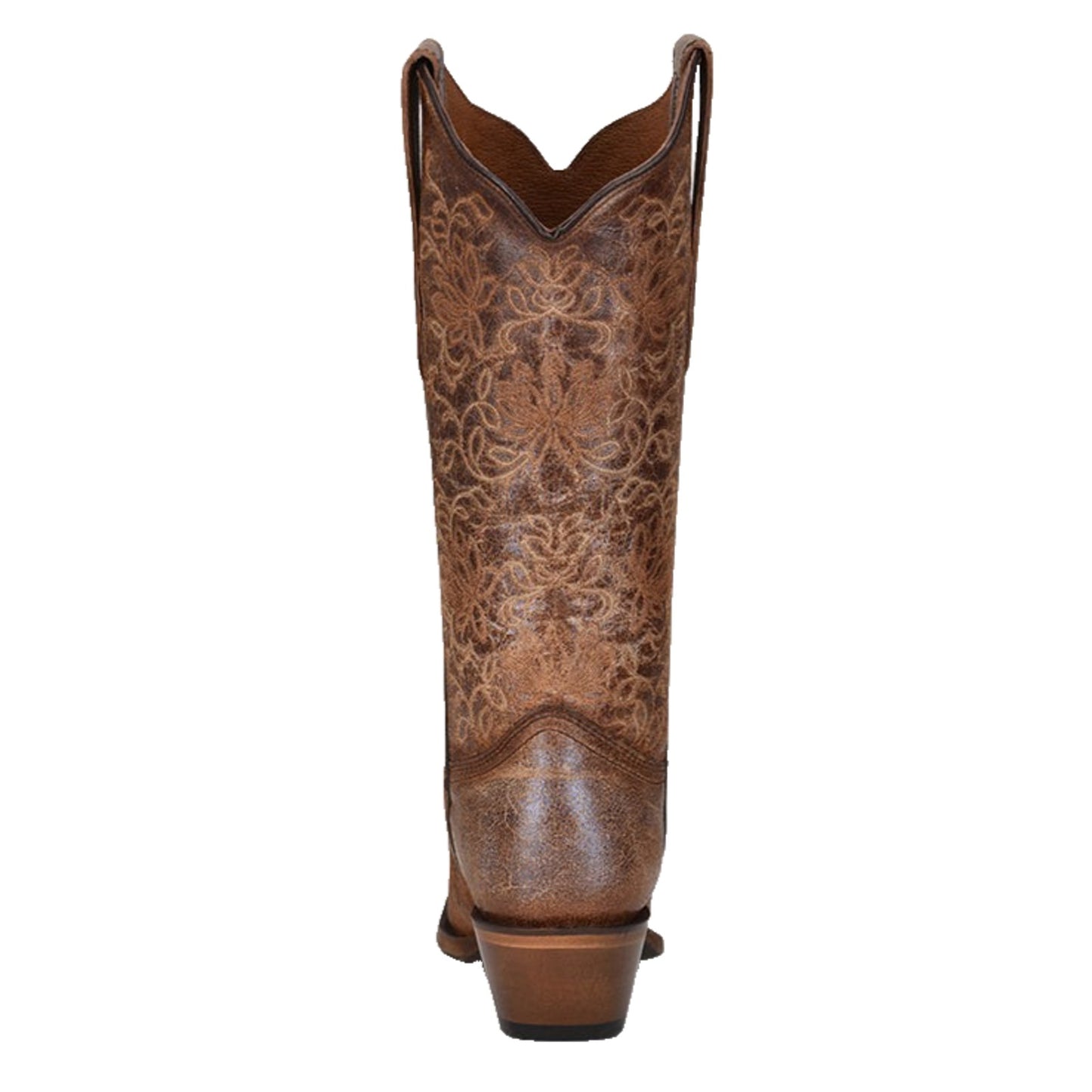 Circle G Women's Embroidered Snip Toe Cowhide Western Boots, Brown Size 11