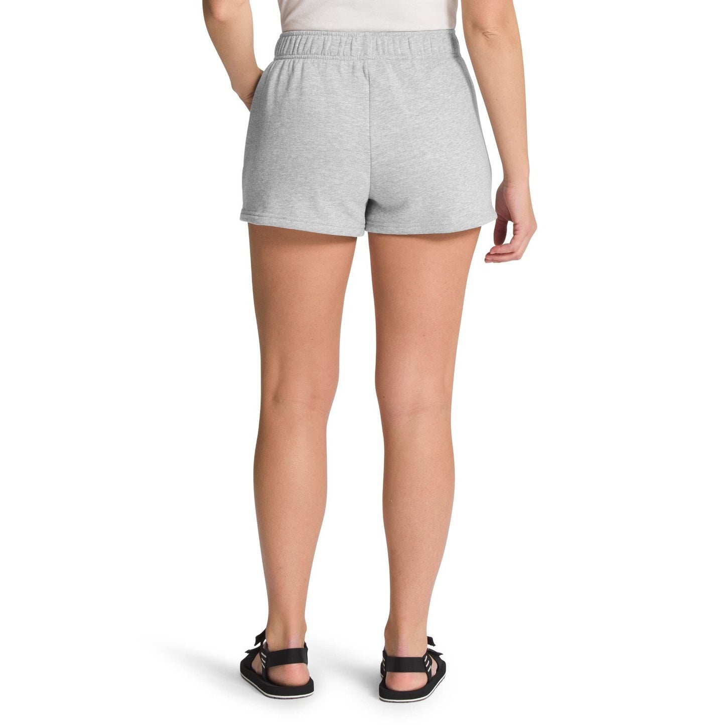 The North Face Half Dome Fleece Womens Shorts Light Grey Heather X-Large Short
