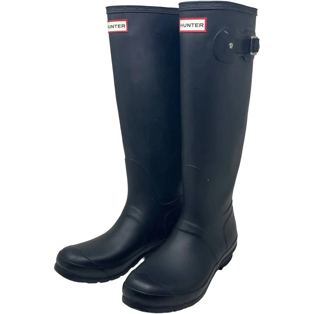 NEW HUNTER Women's ORIGINAL TALL RAIN BOOTS WATERPROOF Navy Matt SIZE 11 Hunter