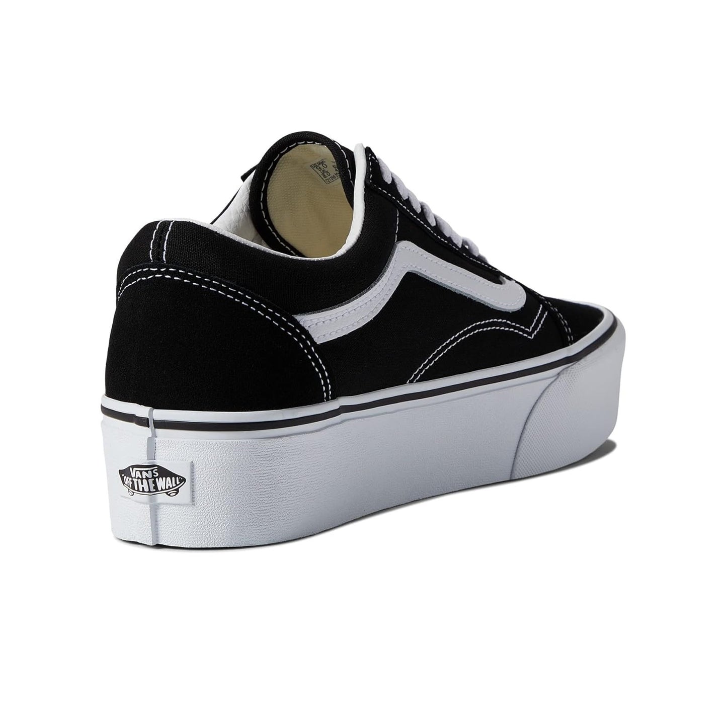Vans UA Old Skool Stackforms, Black/True White, 10.5 US Women/9 US Men