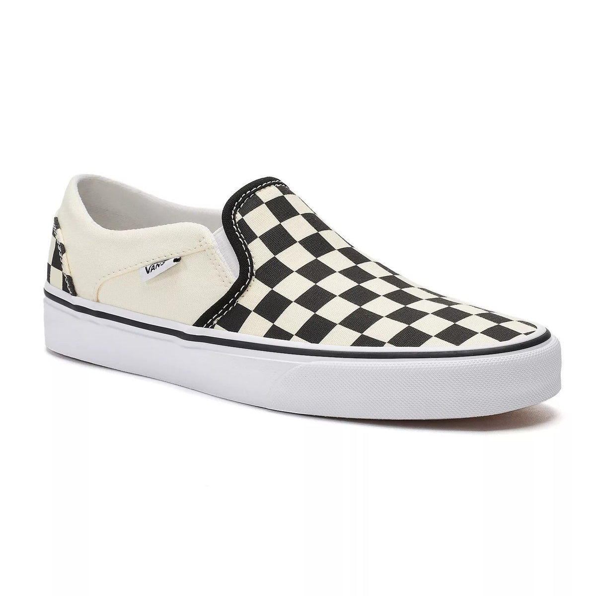 Vans Classic Slip-On Women’s Sneaker Checkerboard Black White Size 7