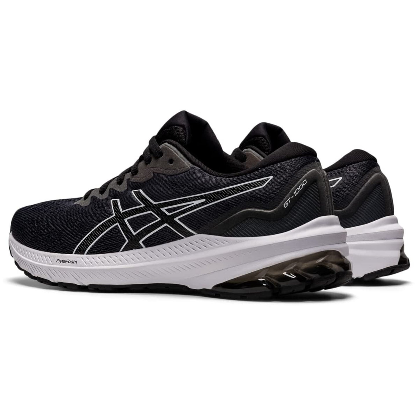 ASICS GT-1000 11 Womens Running Shoes Black/White 1012B196-001 Size 8.5 Wide