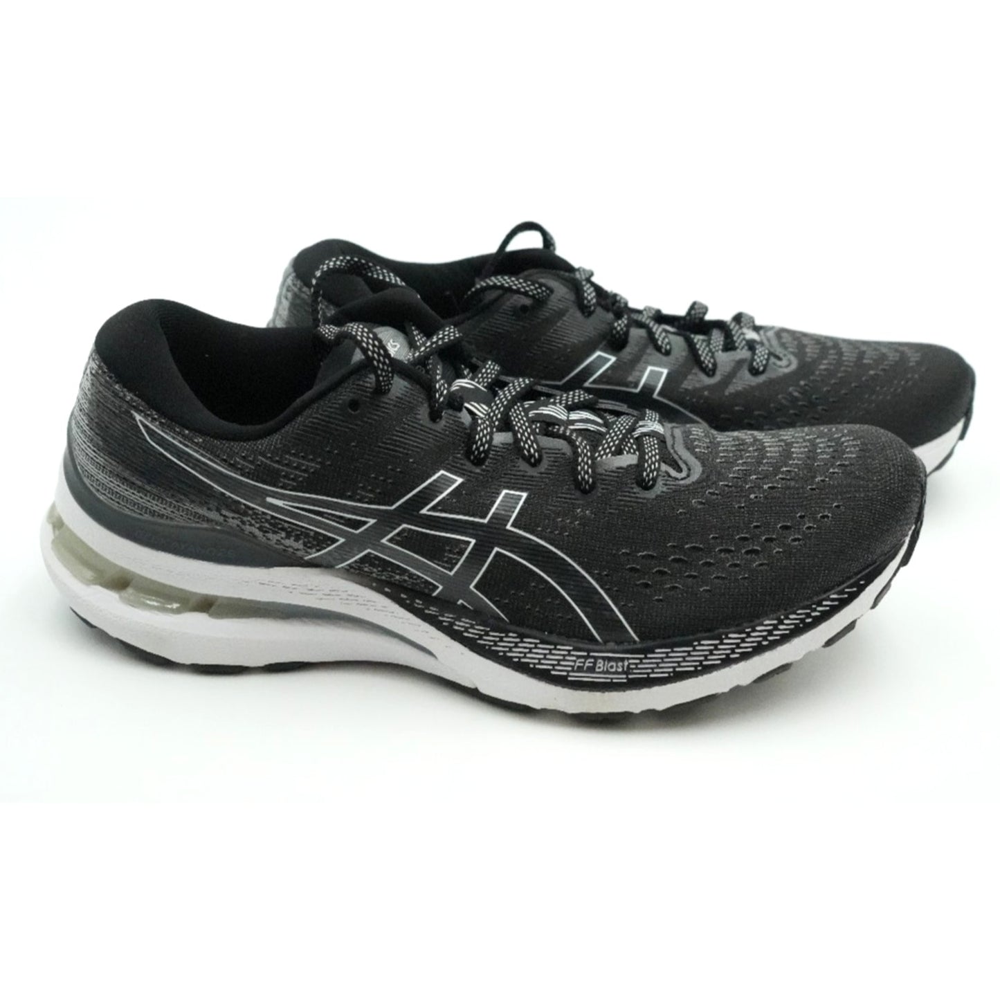 Asics Women's Gel Kayano 28 Running Shoes Black/White 9 M Preowned