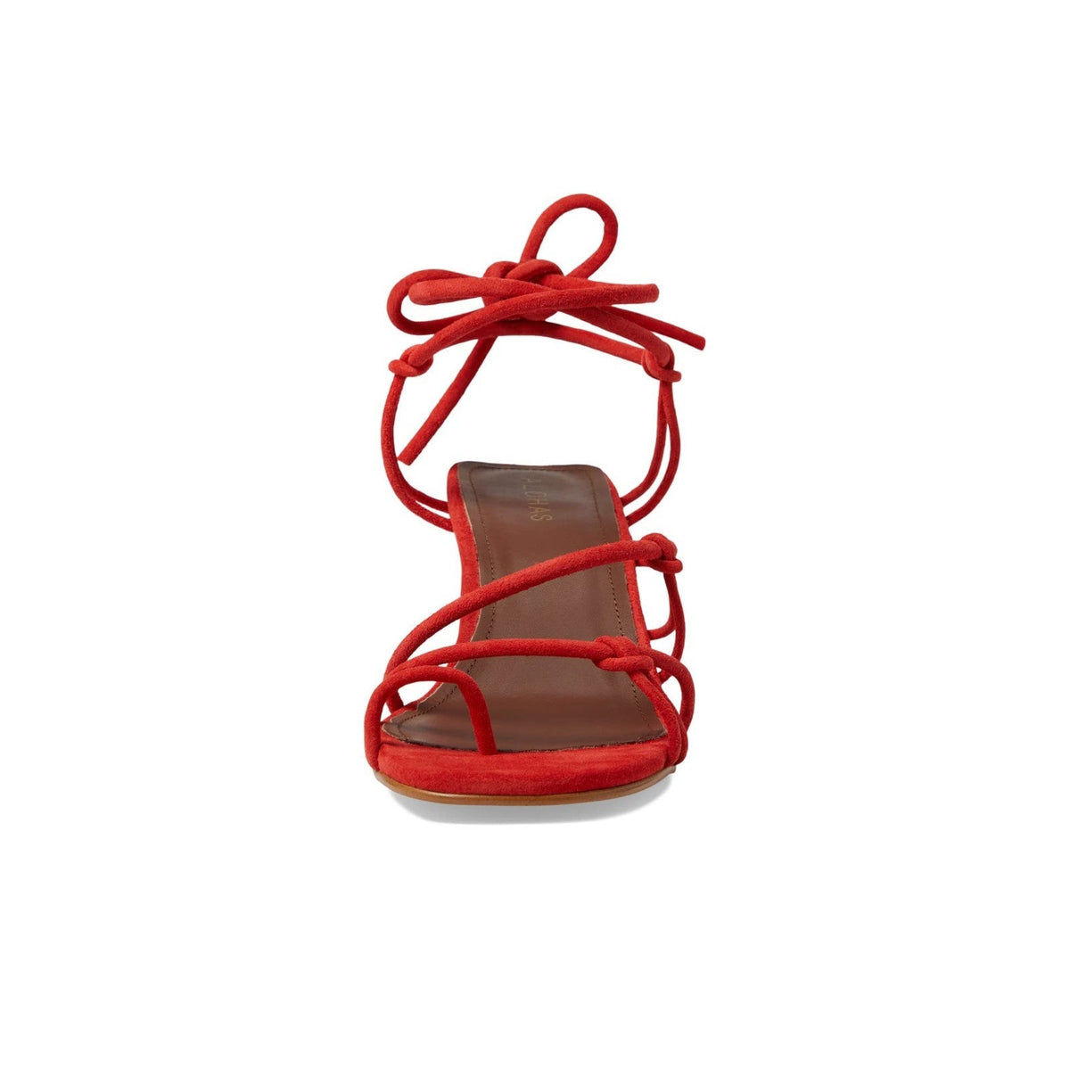 ALOHAS Goldie Paloma Women's Leather Suede Sandals Red Size 9