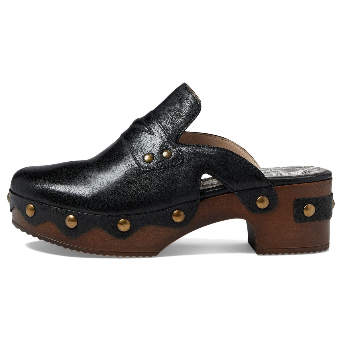 Eric Michael Women's Black Leather Clogs Delphi Size 10-11 US - 41 EU Medium