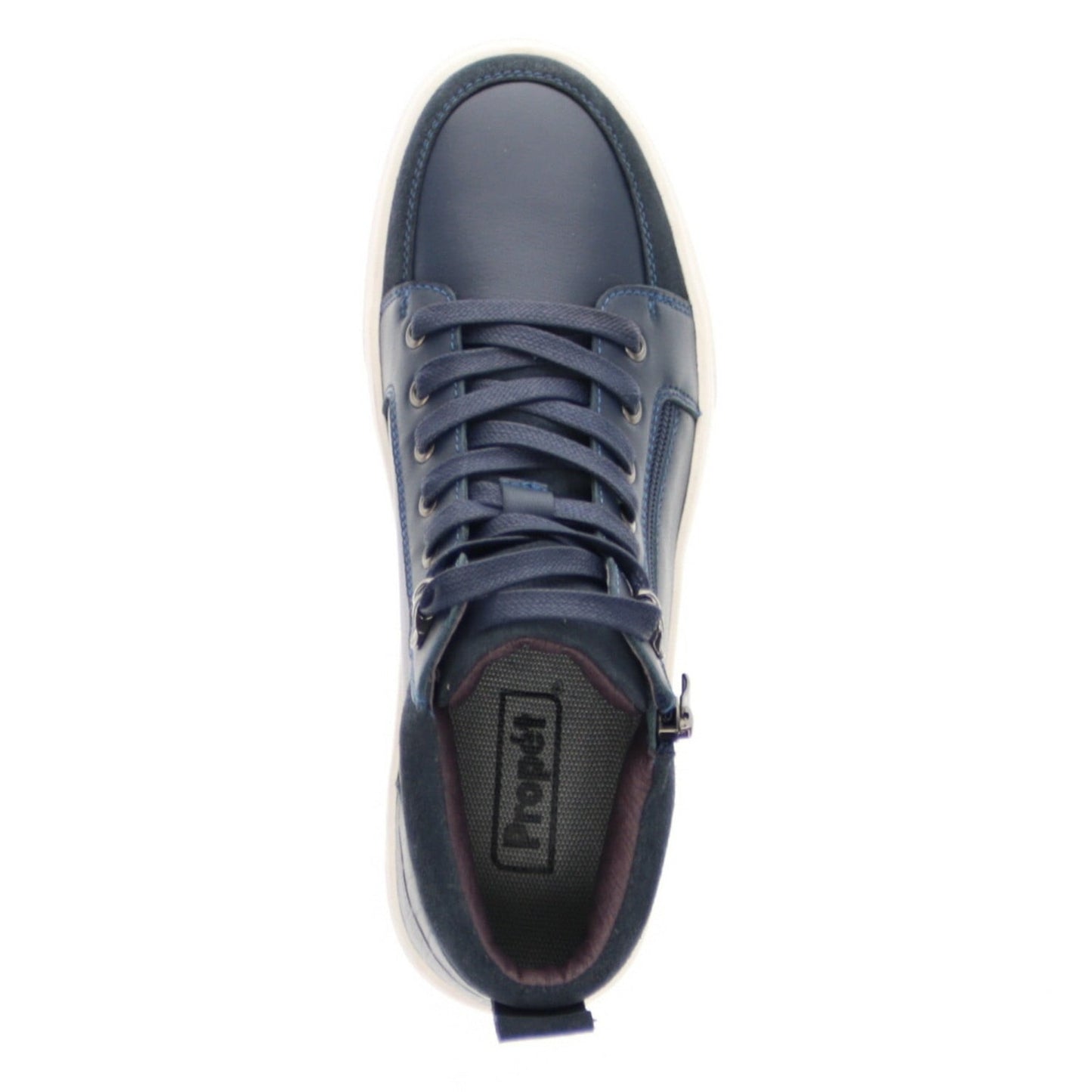 Propet Women's Kasia High-Top Side-Zip Sneaker Navy Leather - Size 9 M