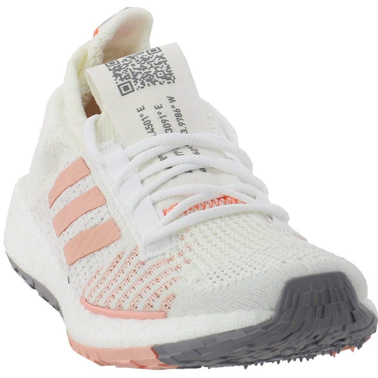 Adidas Women's Pulseboost HD Running Shoes, FU7341, White/Pink, Size 11.5