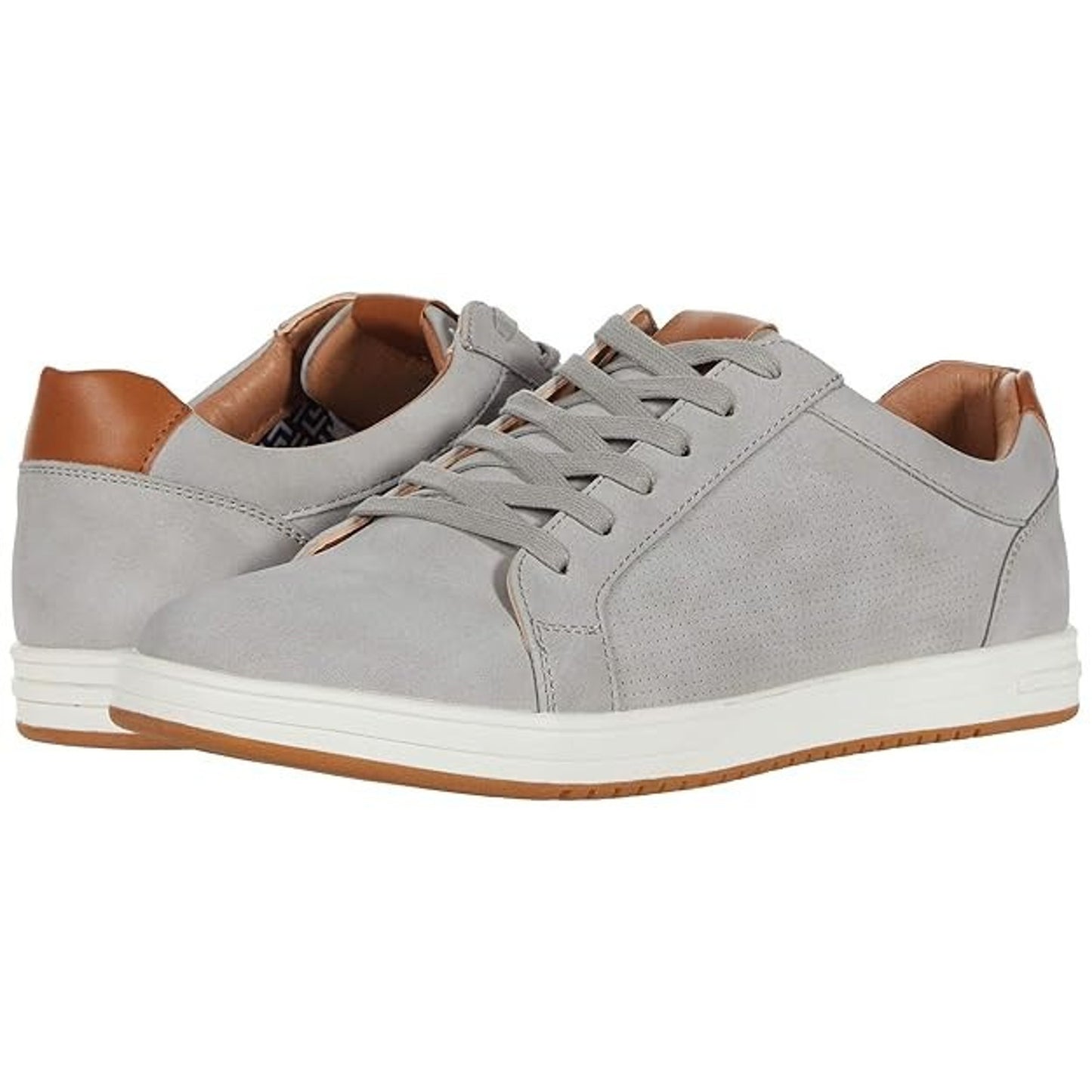 Steve Madden Men’s Blitto Gray Nubk Lace-Up casual shoes Sneakers, Size 9.5 M