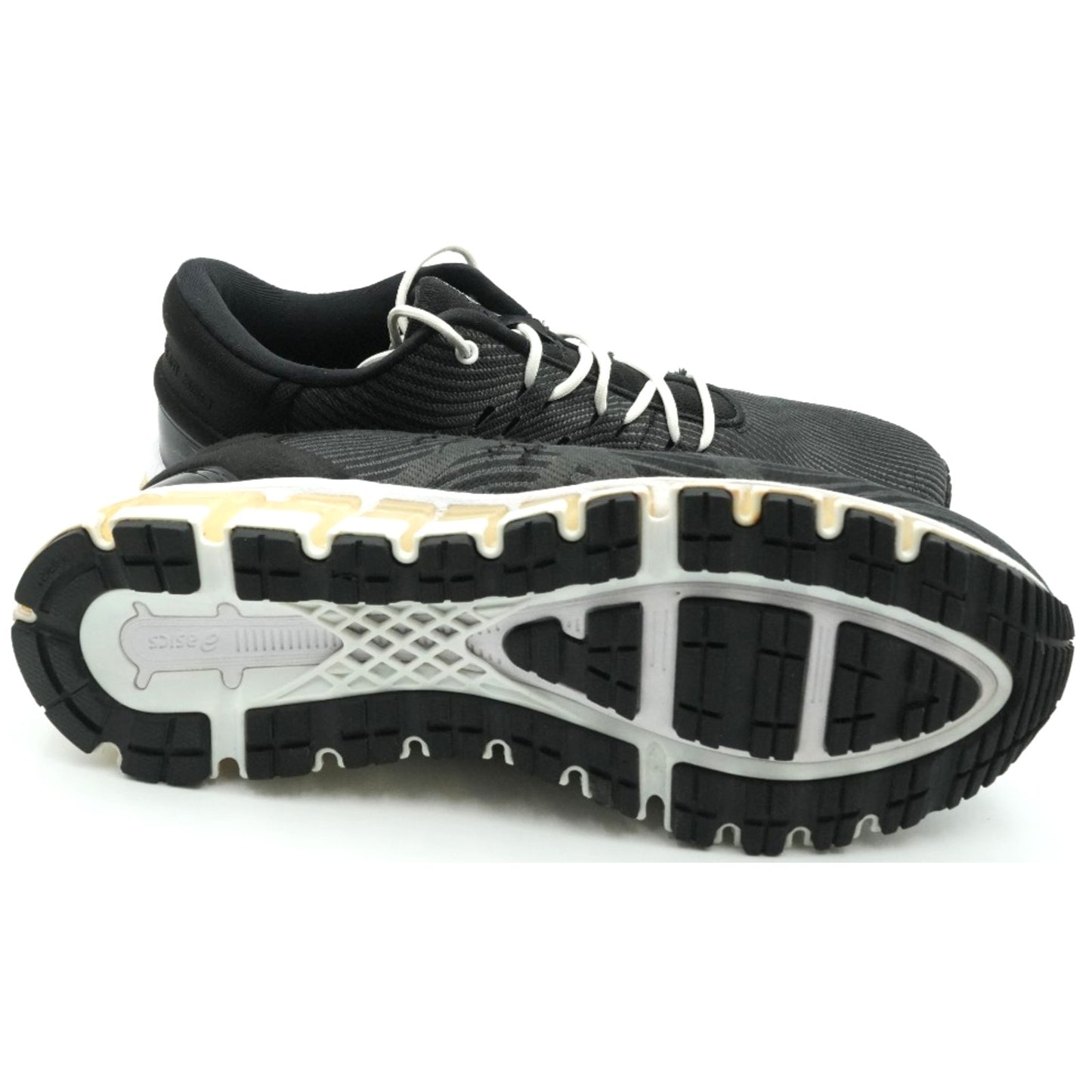 Asics Gel-Quantum 360 4 Women's Running Shoes Black White Gold 1021A028 Size 9.5