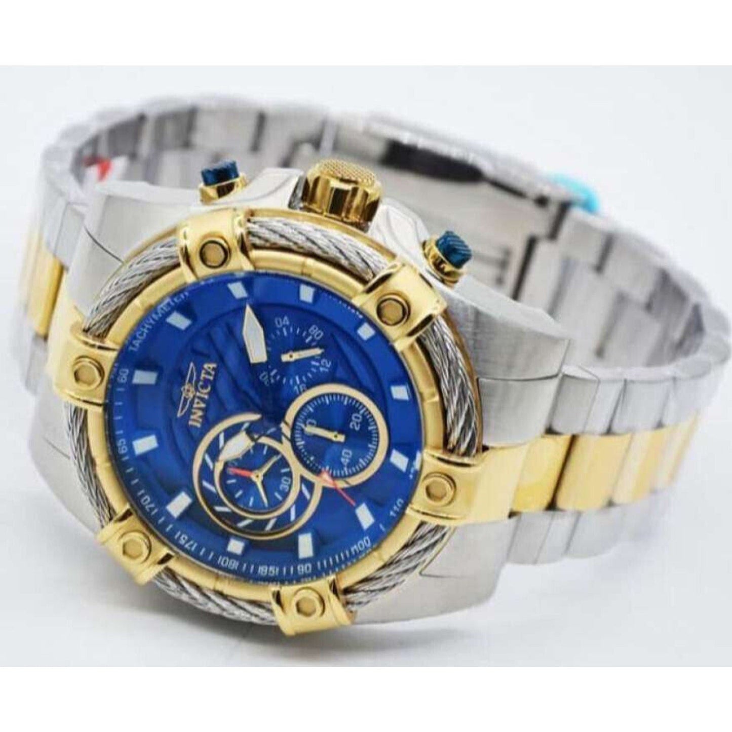 Invicta Men's 'Bolt' Quartz Chronograph Stainless Steel Casual Watch Invicta