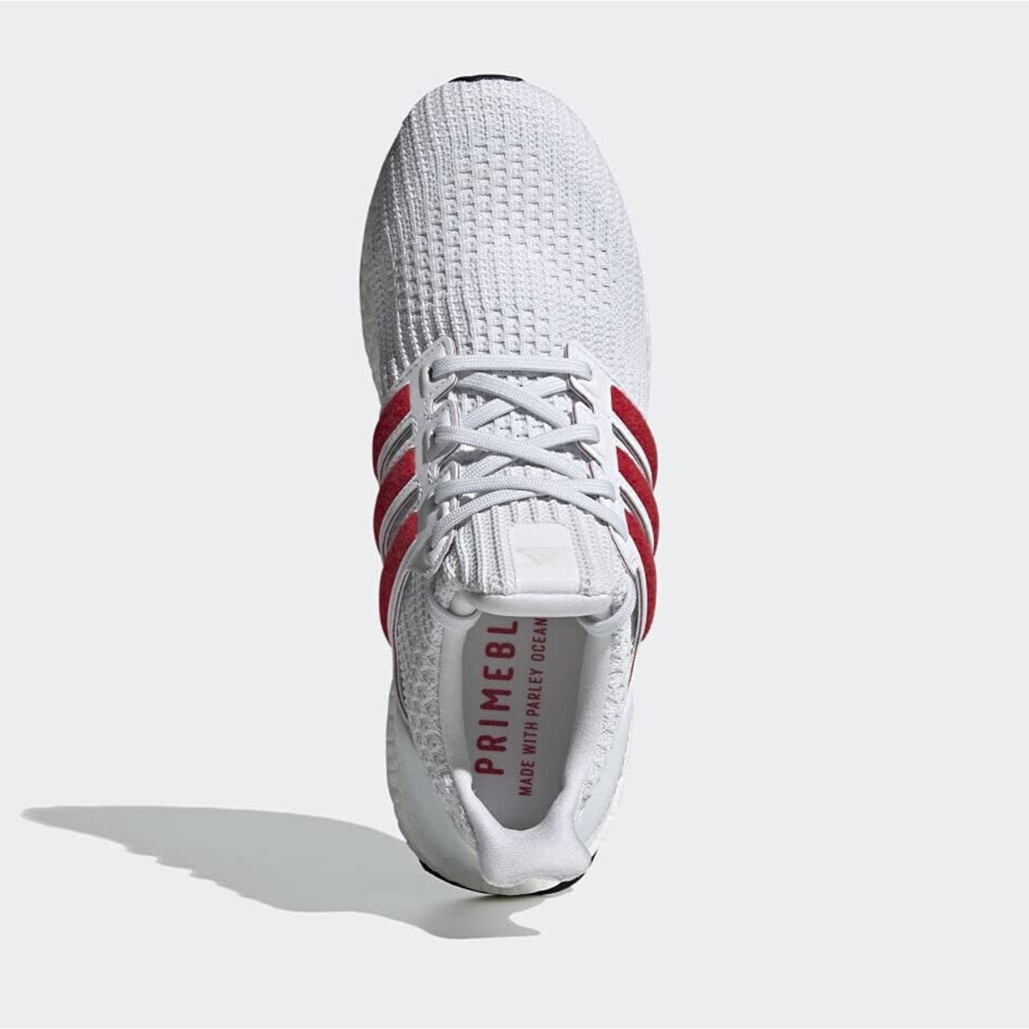 Adidas Ultraboost 4.0 DNA Men's Shoes Color: Footwear White/Silver/RED Size 11