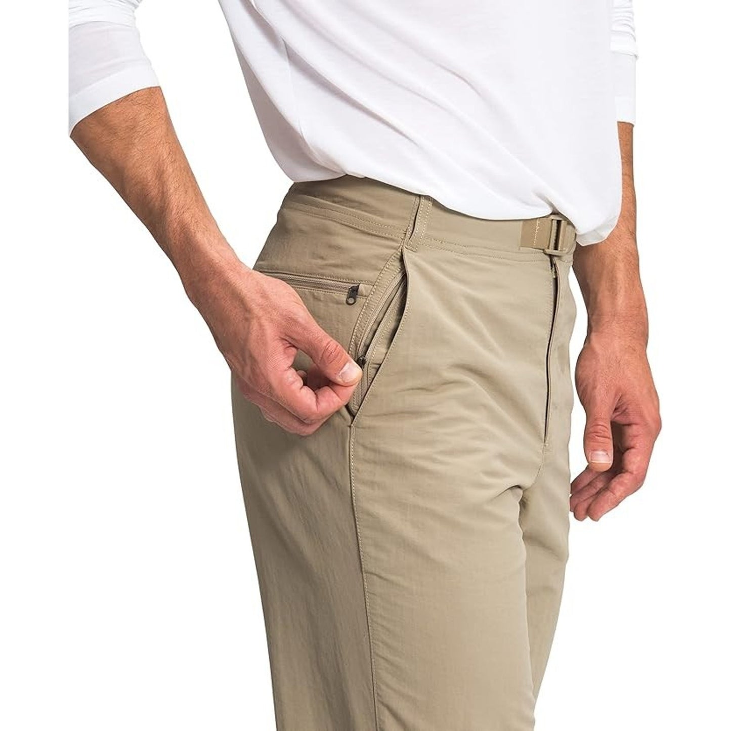Men’s North Face Trail Twill Beige Slim Fit Paramount 5 Pocket Pants 30 short