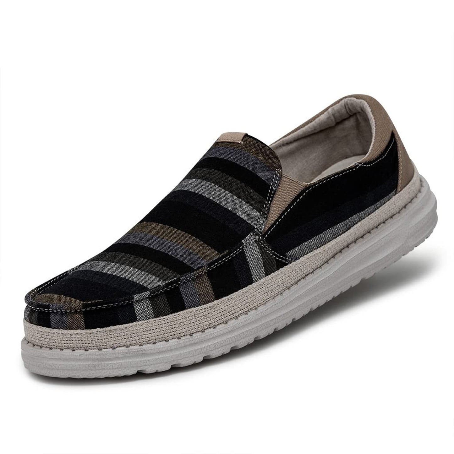 Hey Dude Men's Thad Stripes Blue Slip On Shoes light weight Size 8 M