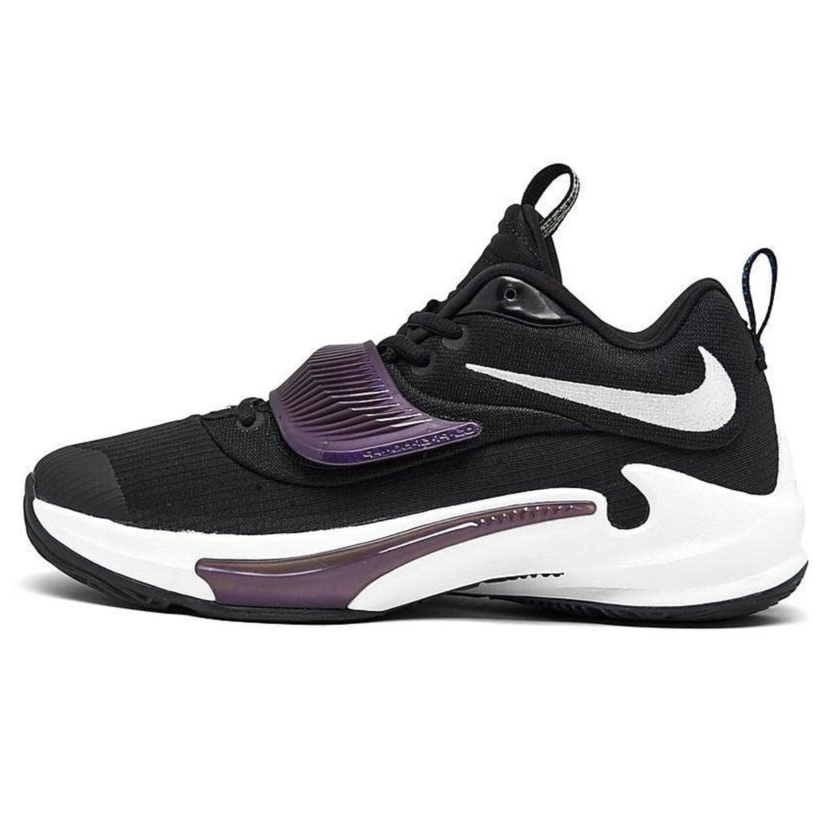 Nike Zoom Freak 3 Running Shoes Grade-School 5Y Black White Black Basketball