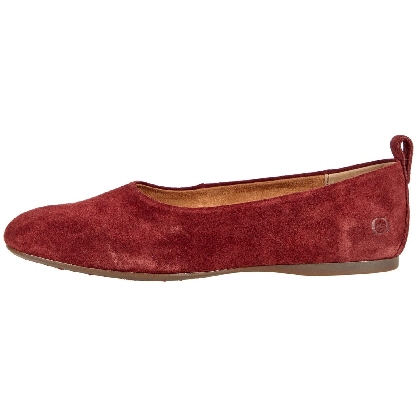 BORN Beca Women's Dark Red Suede Flats Size 9 M