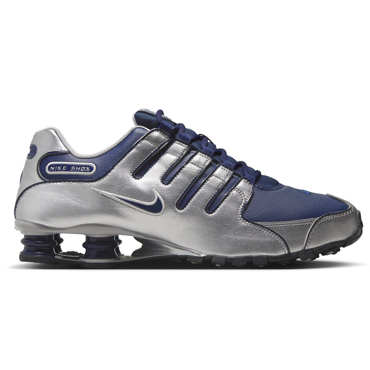 Nike Shox NZ Shoes Midnight Navy Blue Silver Black 378341-402 Men's Size 11.5 M