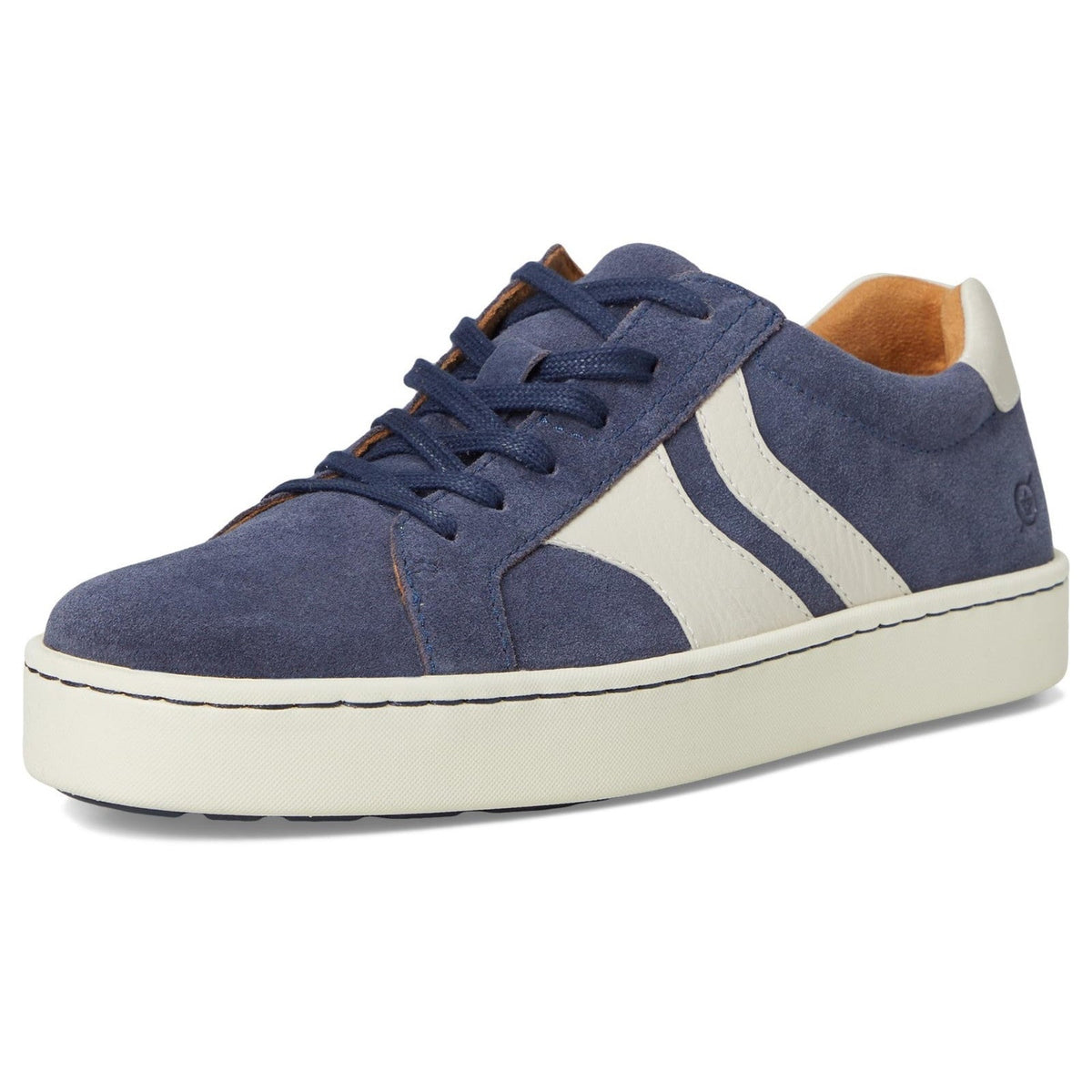 BORN Men's Beck Tie Sneaker Shoes Blue Suede Size 11 M