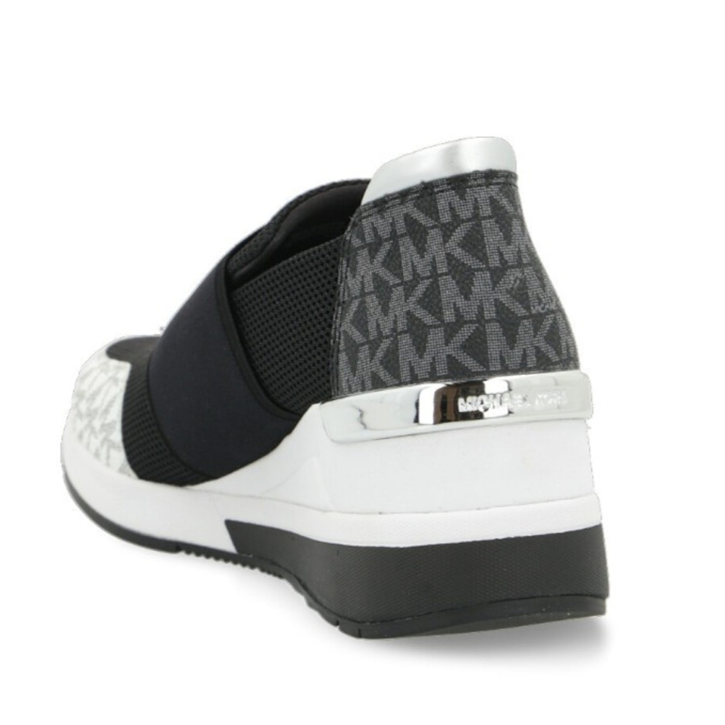 Michael KORS FELIX MESH Black White LOGO Trainer Sneakers Size 9 M