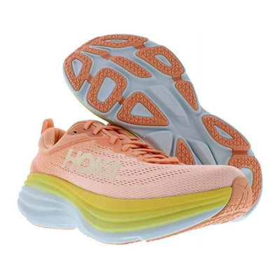 HOKA ONE ONE Bondi 8 Men's Running Shoe Peach Yellow Size 11 D Wide