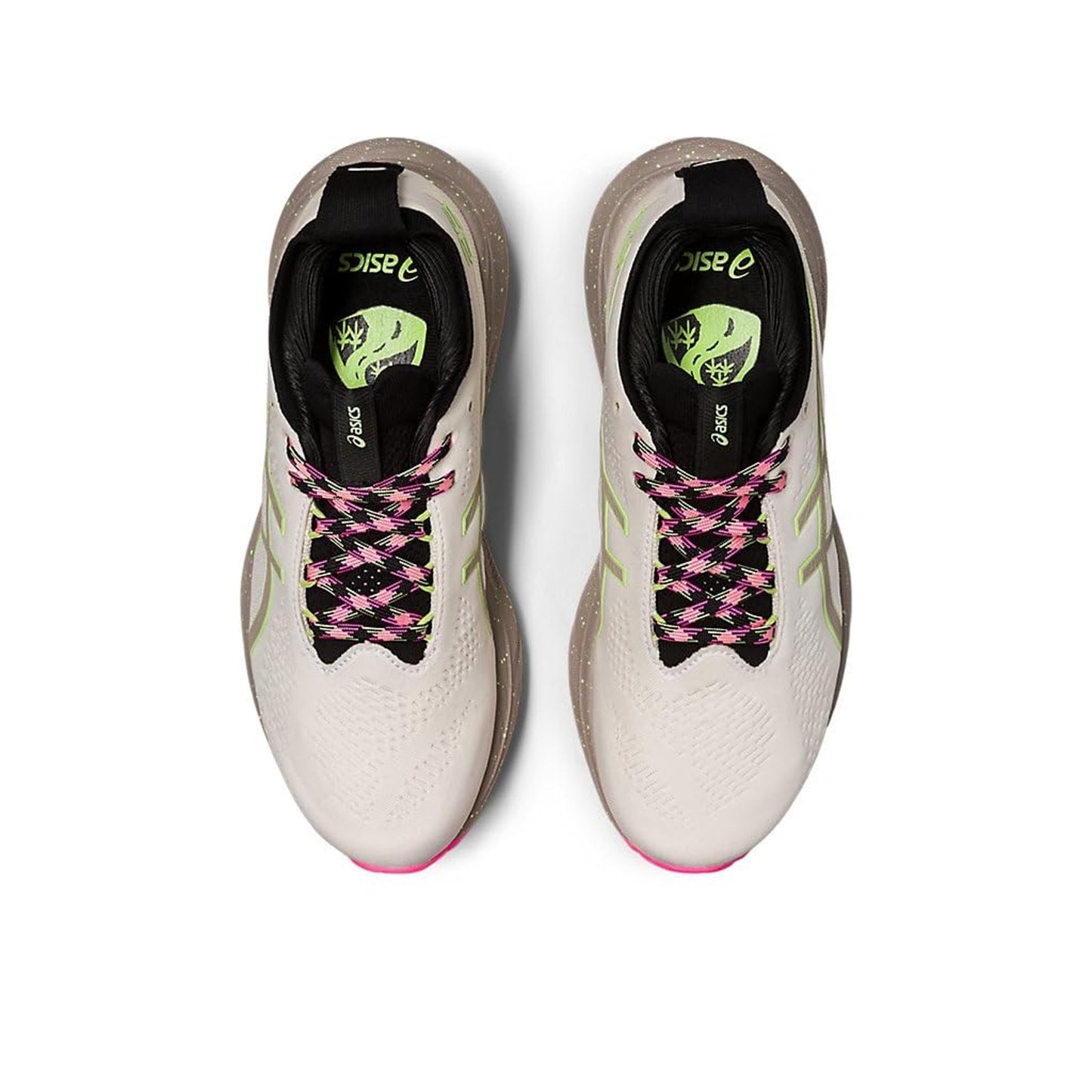 ASICS Women's Gel-Nimbus 25 Trail Running Shoes Nature Bathing/Lime Green 9.5 M
