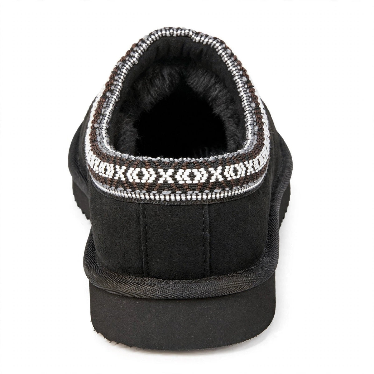 Kirkland Signature Unisex Shearling Slipper Black Mens 8/ women 9 New
