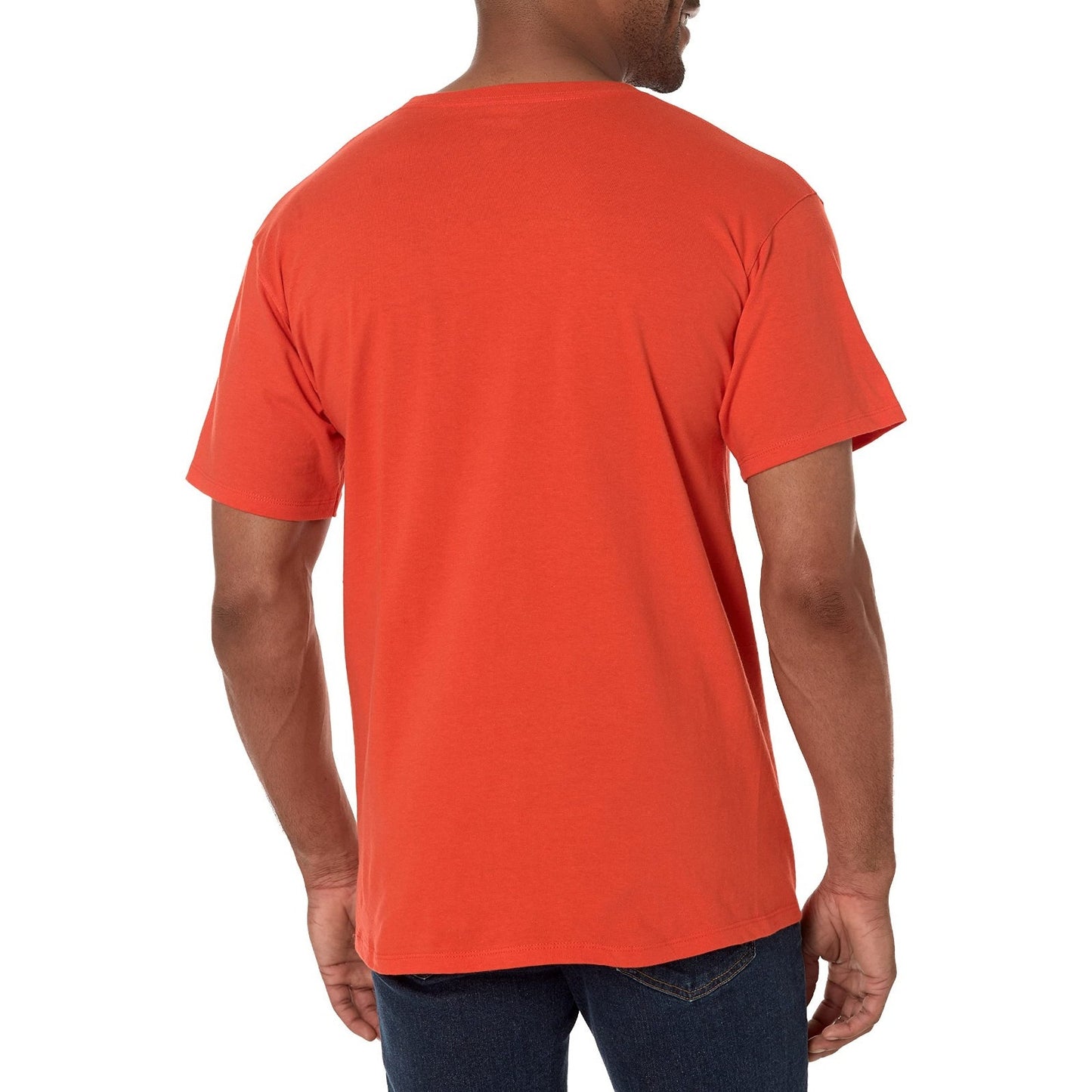 NWT Champion Men’s SS Classic Script Logo T Shirt Spicy Orange LARGE