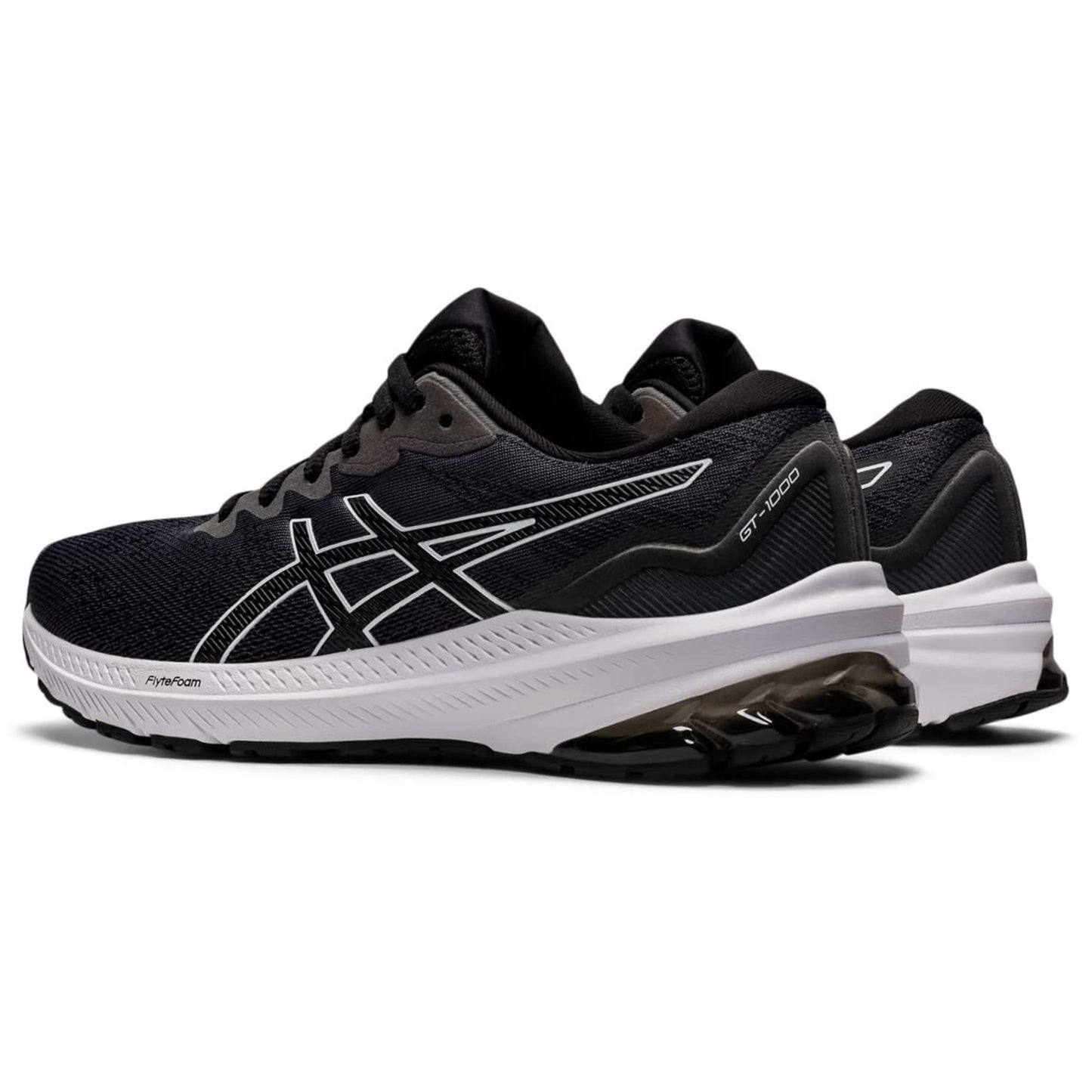 ASICS Women's GT-2000 10 Running Shoes, Black/White Size 5.5 M