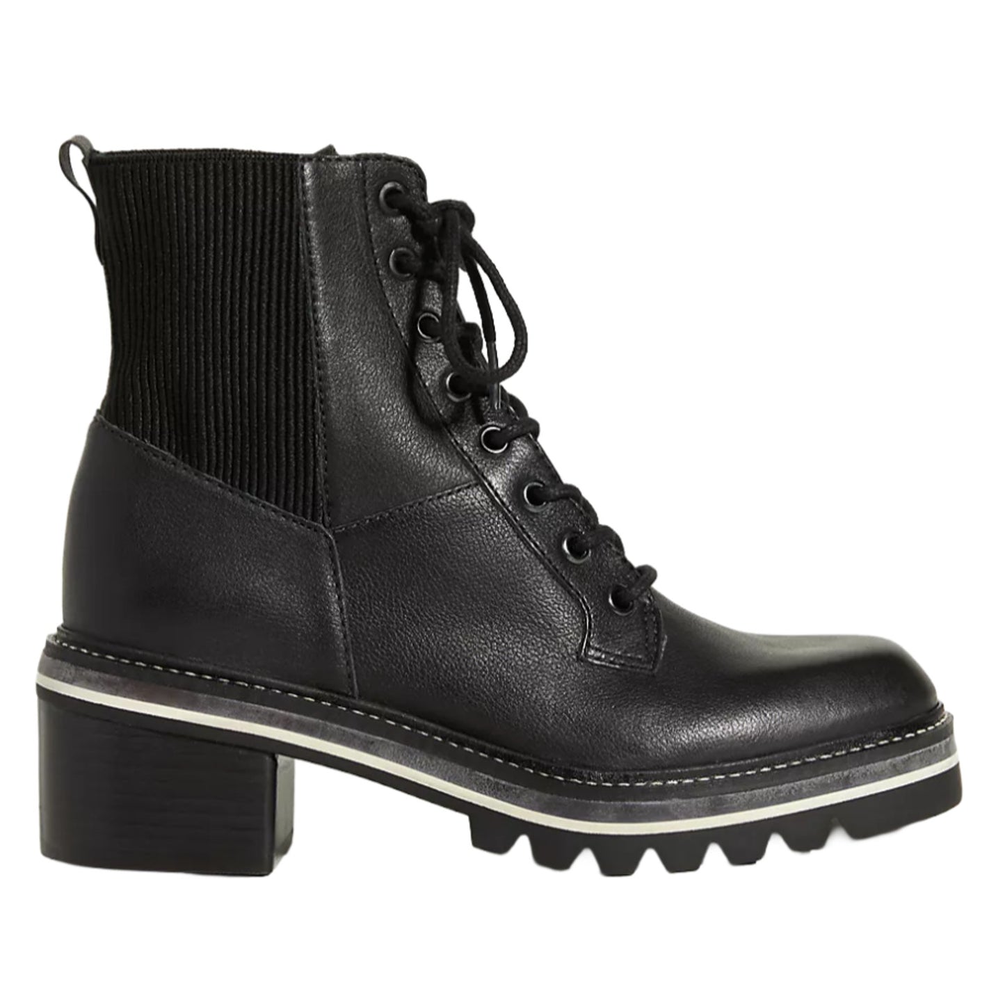 Bernardo Selena Women's Heeled Boot Veg Tubled Calf/Black Ribbed Gore 9.5 M