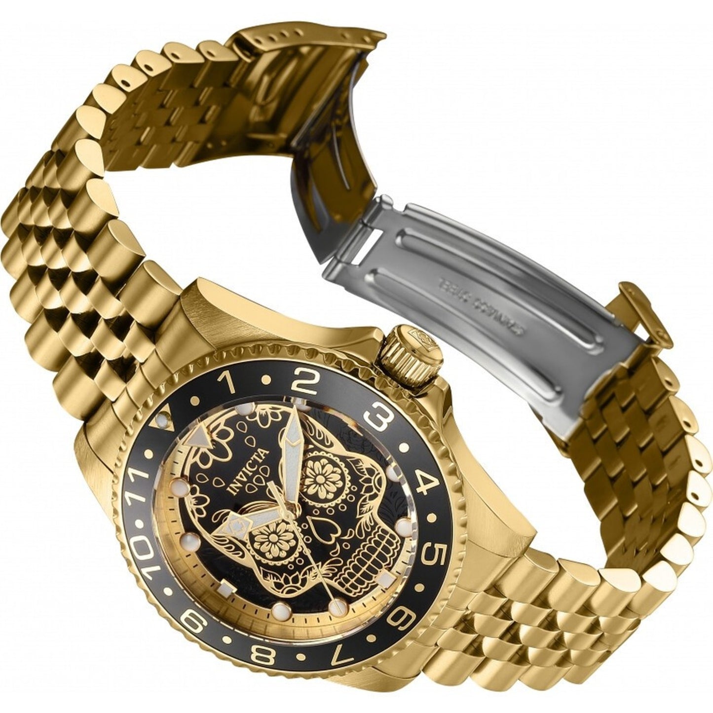 Invicta Men's 40mm Pro Diver Dia De Los Muertos Men's MOP Skull Dial Watch