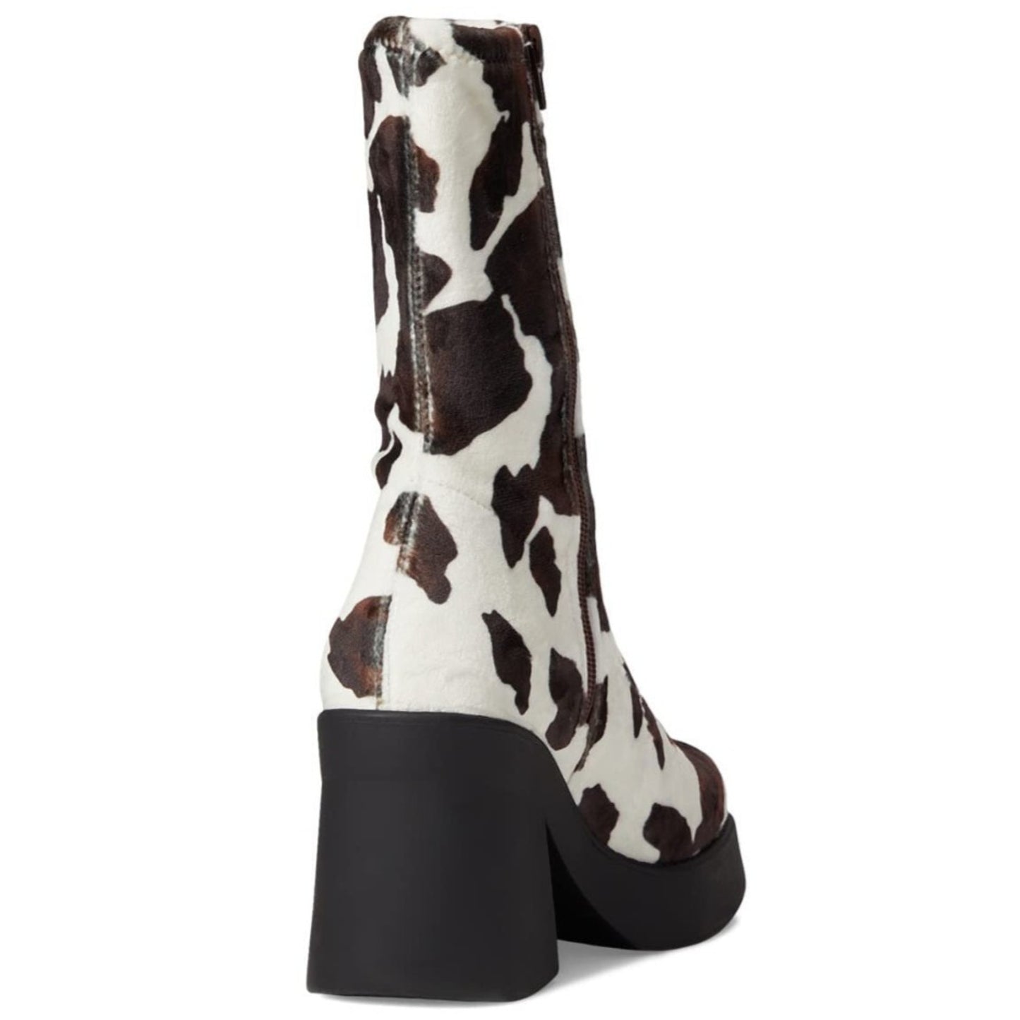 Steve Madden Klayton Platform Boot Women Size 9.5 Cow Print Chunky Heel