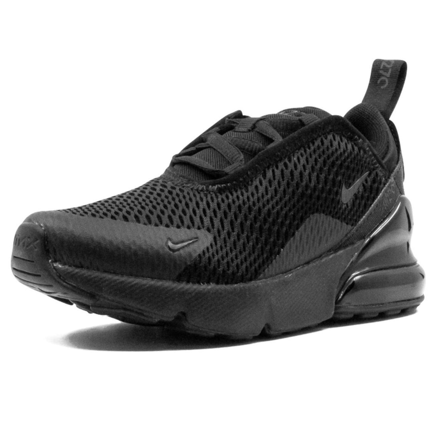 Nike Air Max 270 Casual Sneakers Little Kids Shoes 13.5C Triple Black AO2372-006