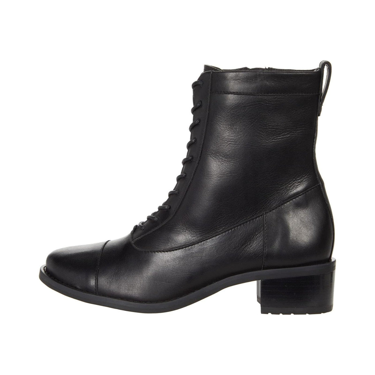 David Tate Womens Black Leather Explorer Lace-Up Boot Size 9.5 M