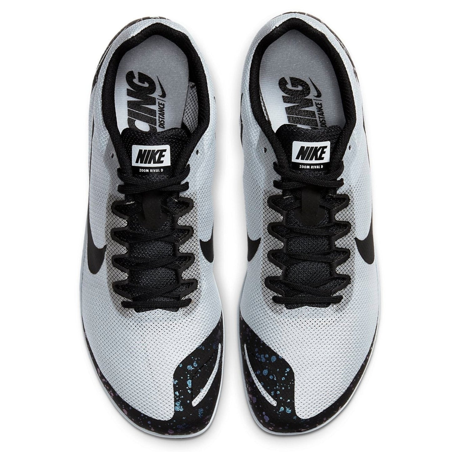 Nike Zoom Rival D 10 Track Field Spikes Pure Platinum indigo Men’s 10.5 /WMN 12