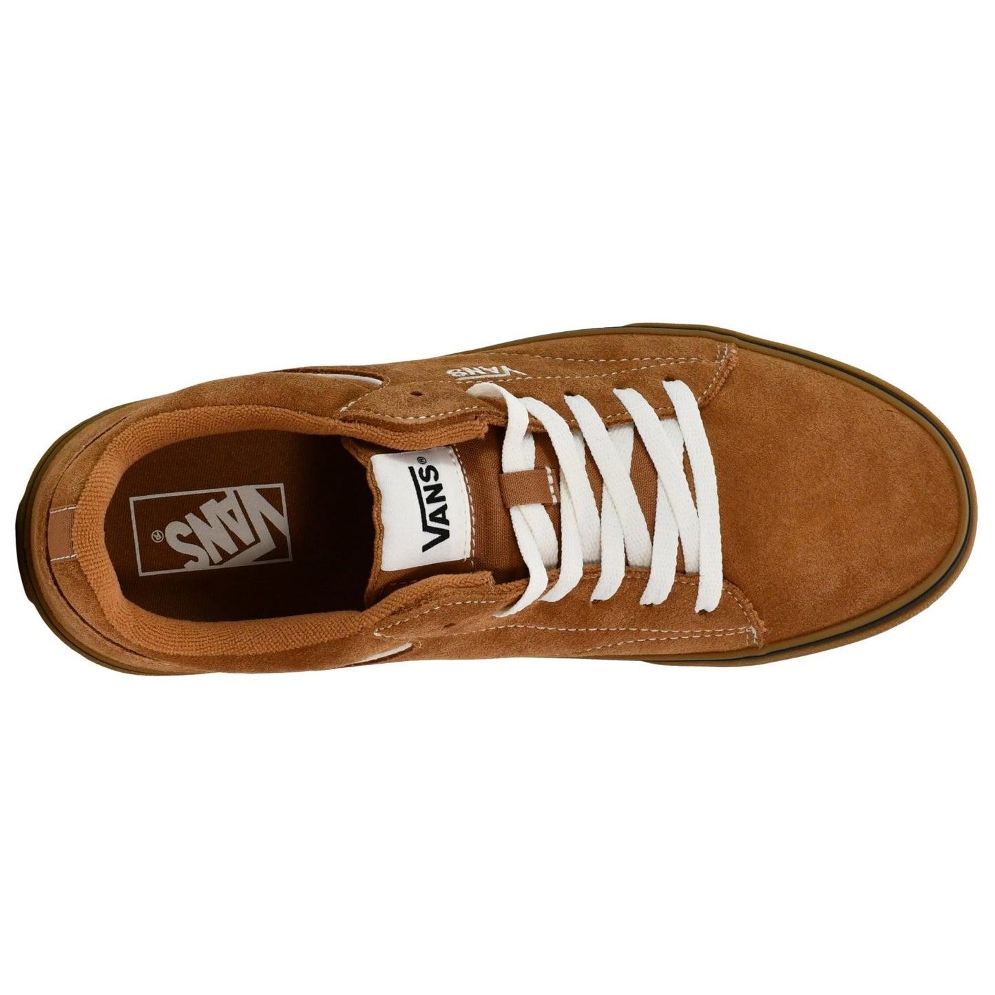 Vans Seldan Low-Top Brown White Size 11.5Hairy Suede Demitasse Sneakers For Mens