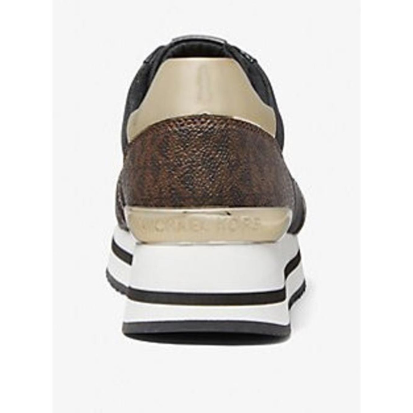 Michael Kors Monique BlackMesh Trainer Sneakers Brown Size 5.5 M
