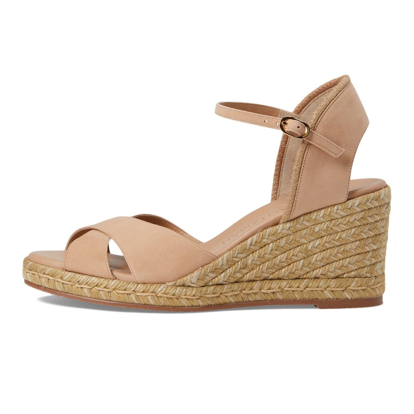 Stuart Weitzman Mirela II Women's Espadrille Wedge Sandals – Adobe/Natural 8.5 B