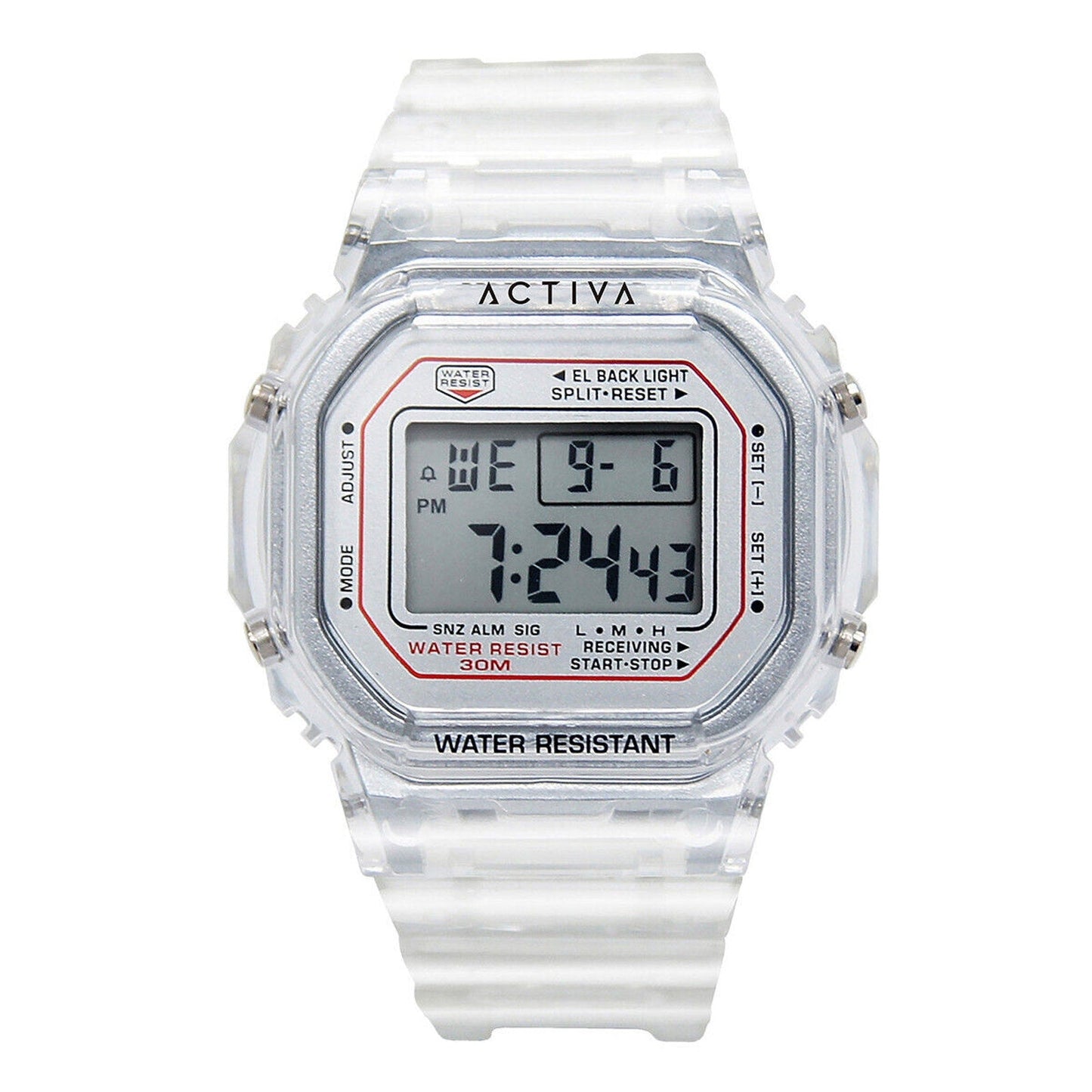 Activa Retro X Invicta Men's Digital Watch 44.5mm Transparent Invicta