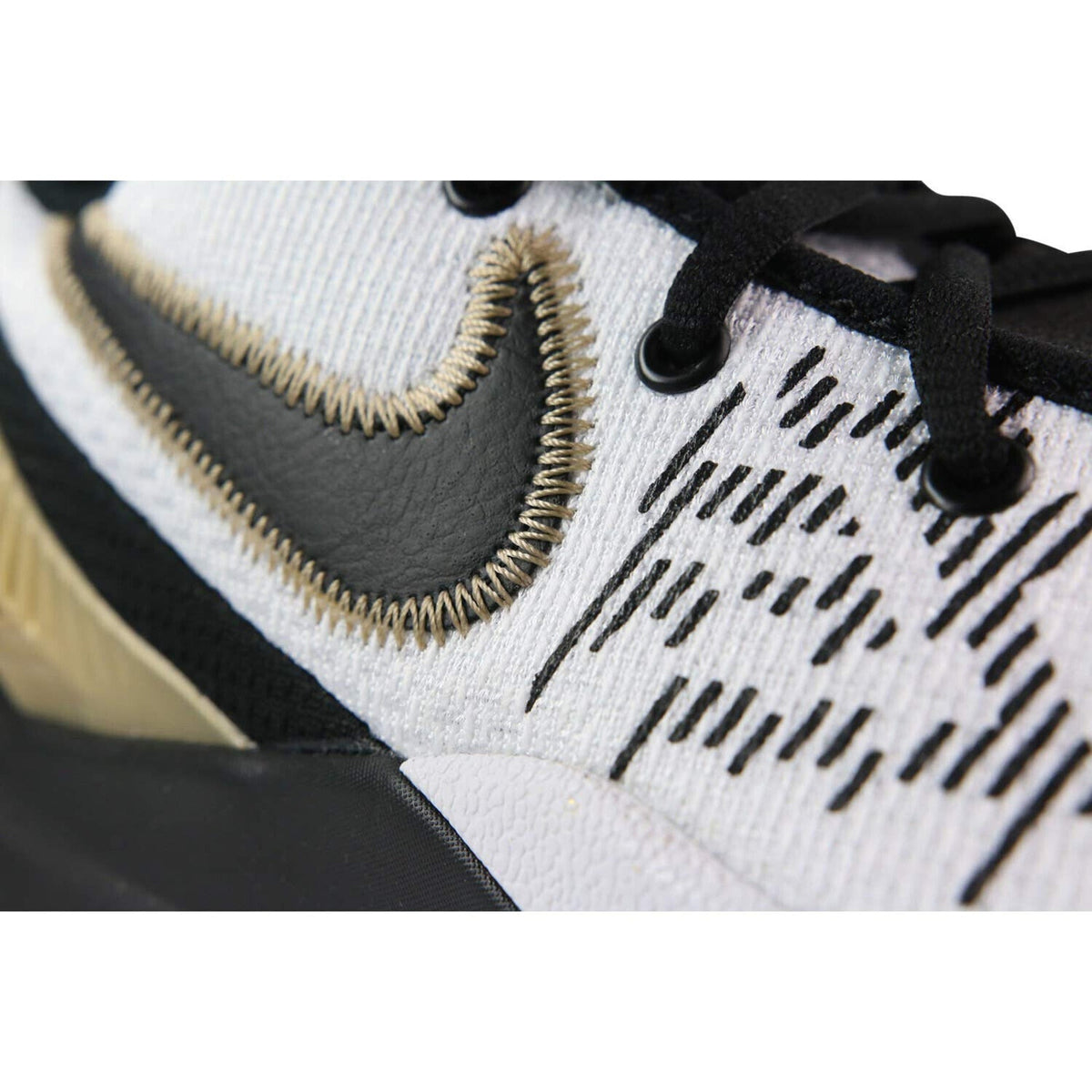 NIKE Men's Kyrie Flytrap 2 Basketball Shoes, White Gold Black Size 10.5 US