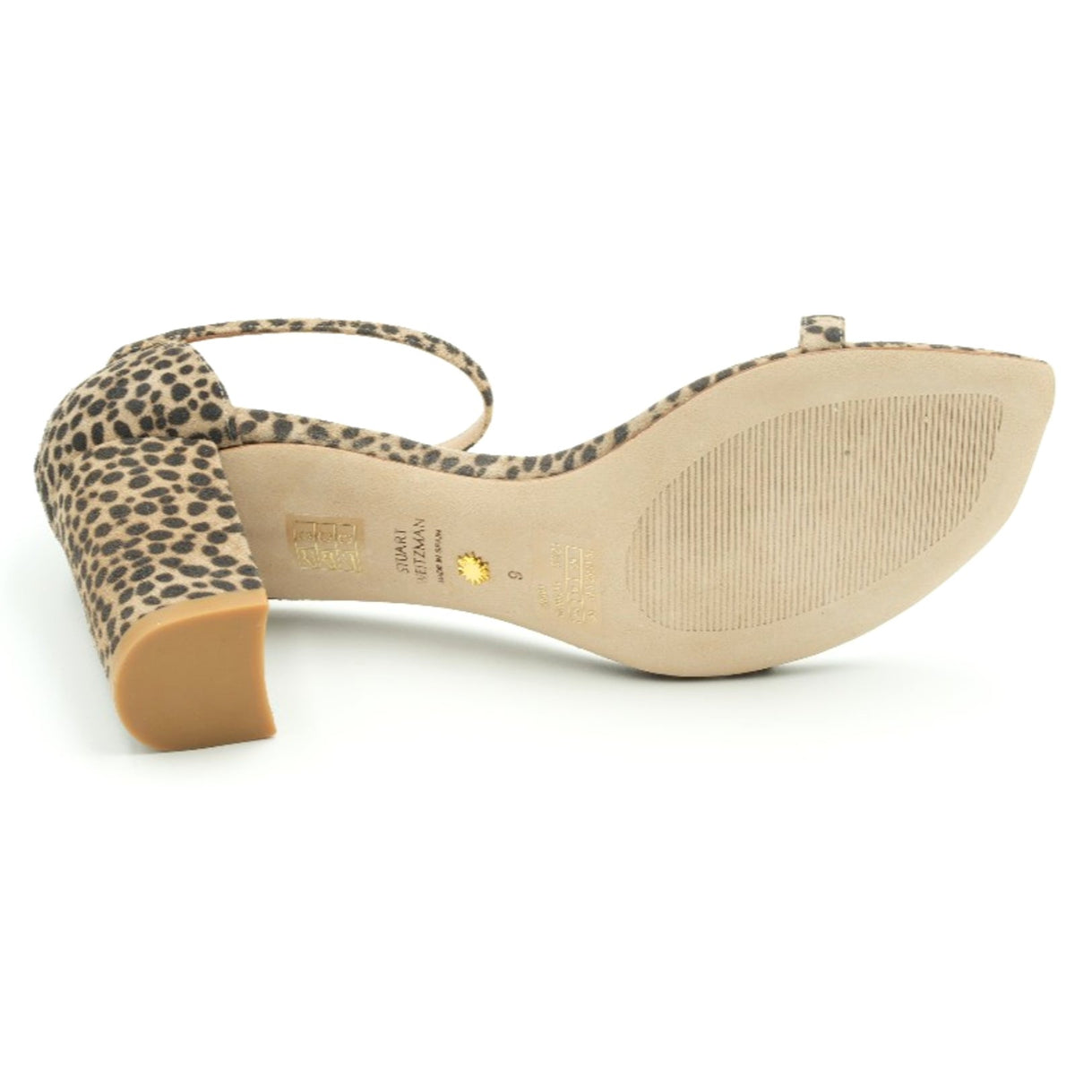 Stuart Weitzman Amelina Block sandal leopard print Size 9