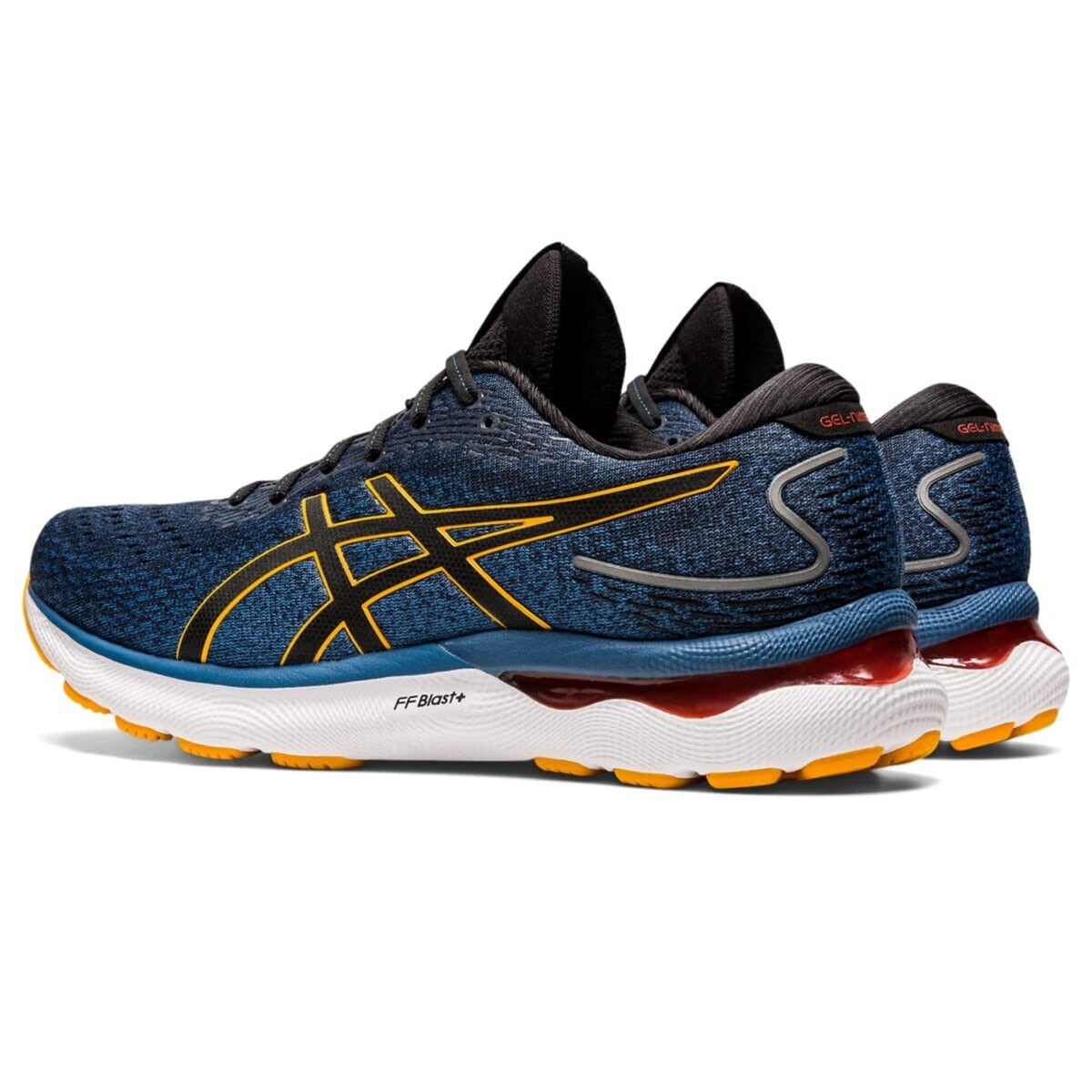 ASICS Gel Nimbus 24 Men's Running Shoes Azure/Amber Mesh Size 10