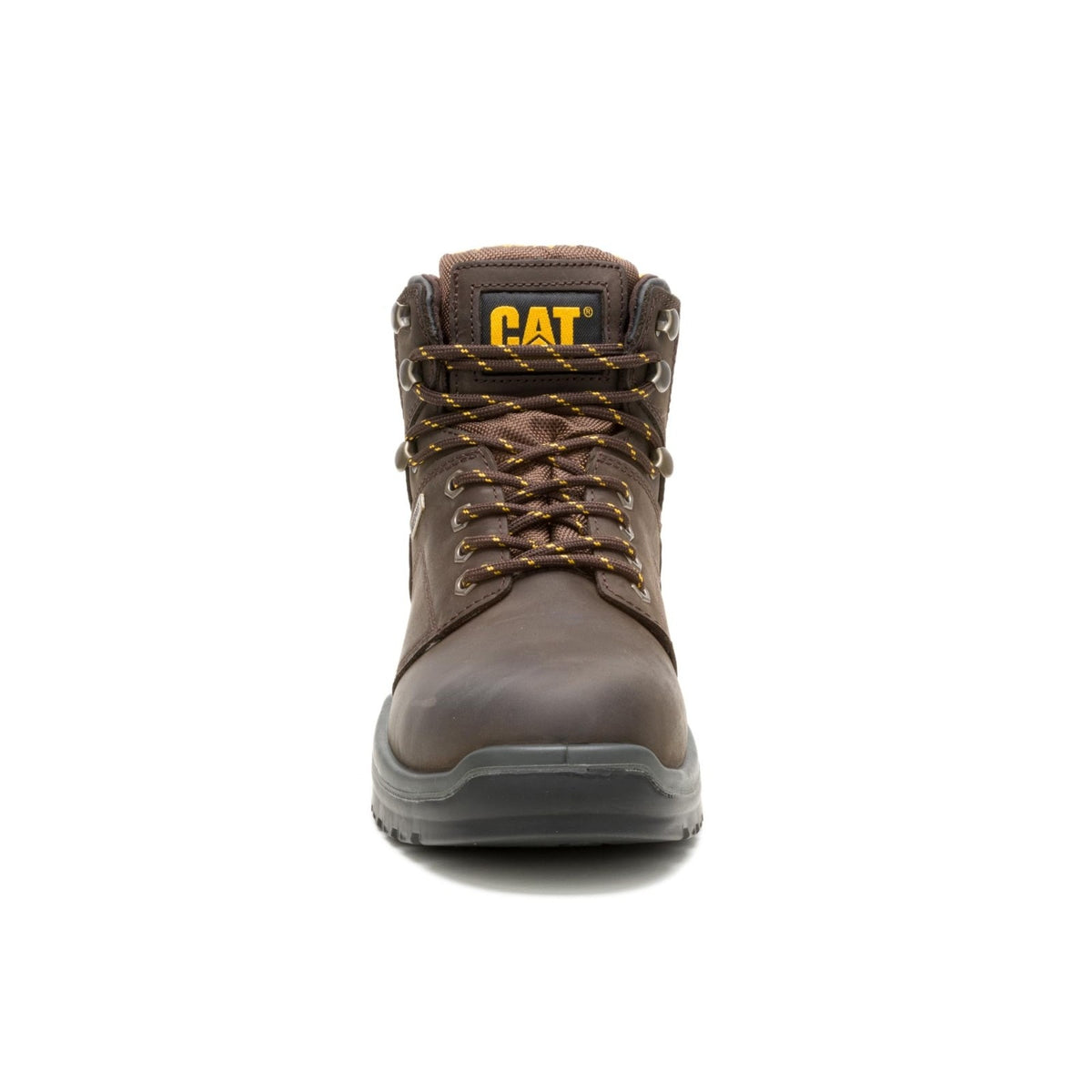 CAT Men's Striver Waterproof Steel Toe Industrial Boot , Brown 10.5