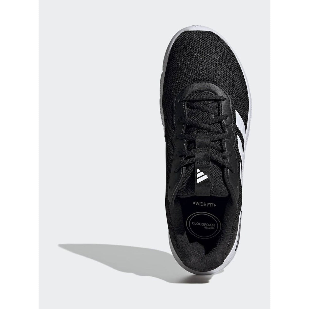 adidas Cloudfoam Flex Laces Men’s Everyday Wear Walking Shoes Black 10 Wide Fit