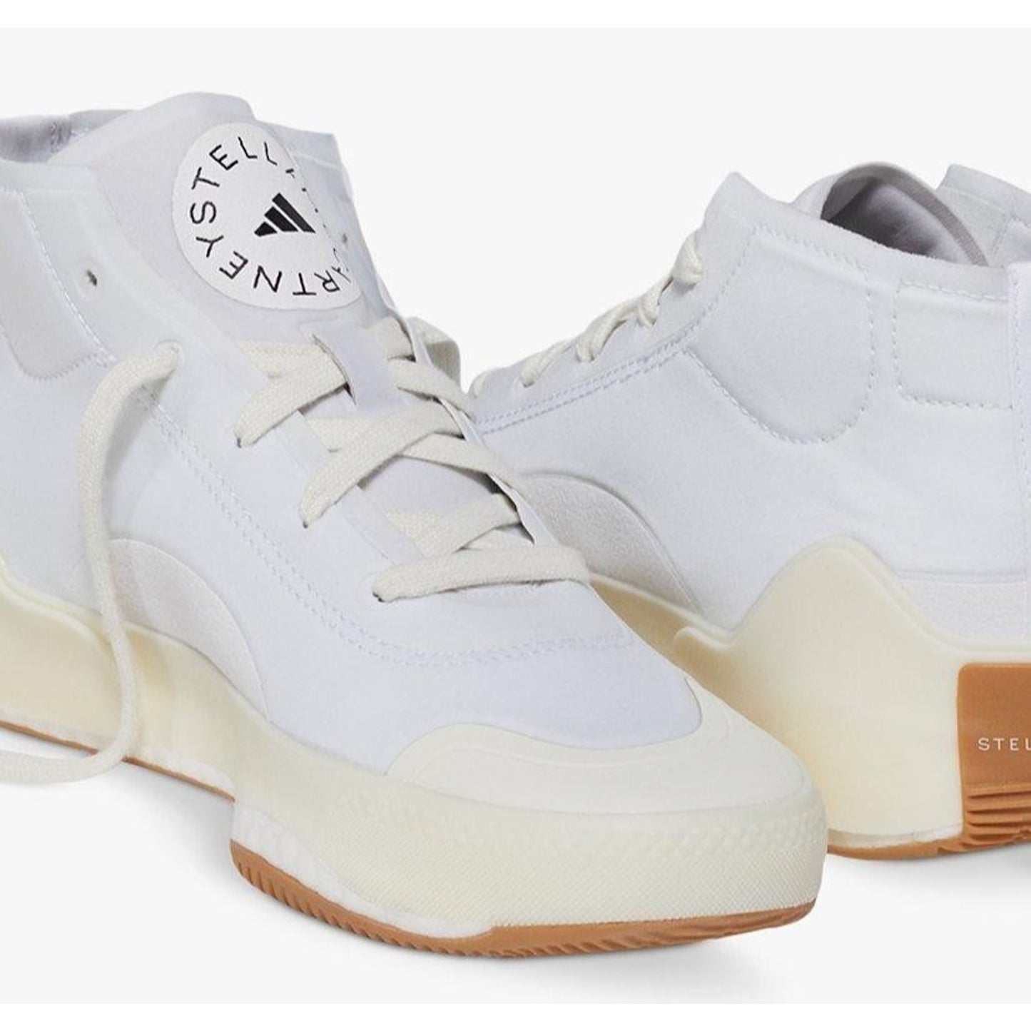 Adidas By Stella McCartney Treino Mid Sneakers White Gum Women's Size 9