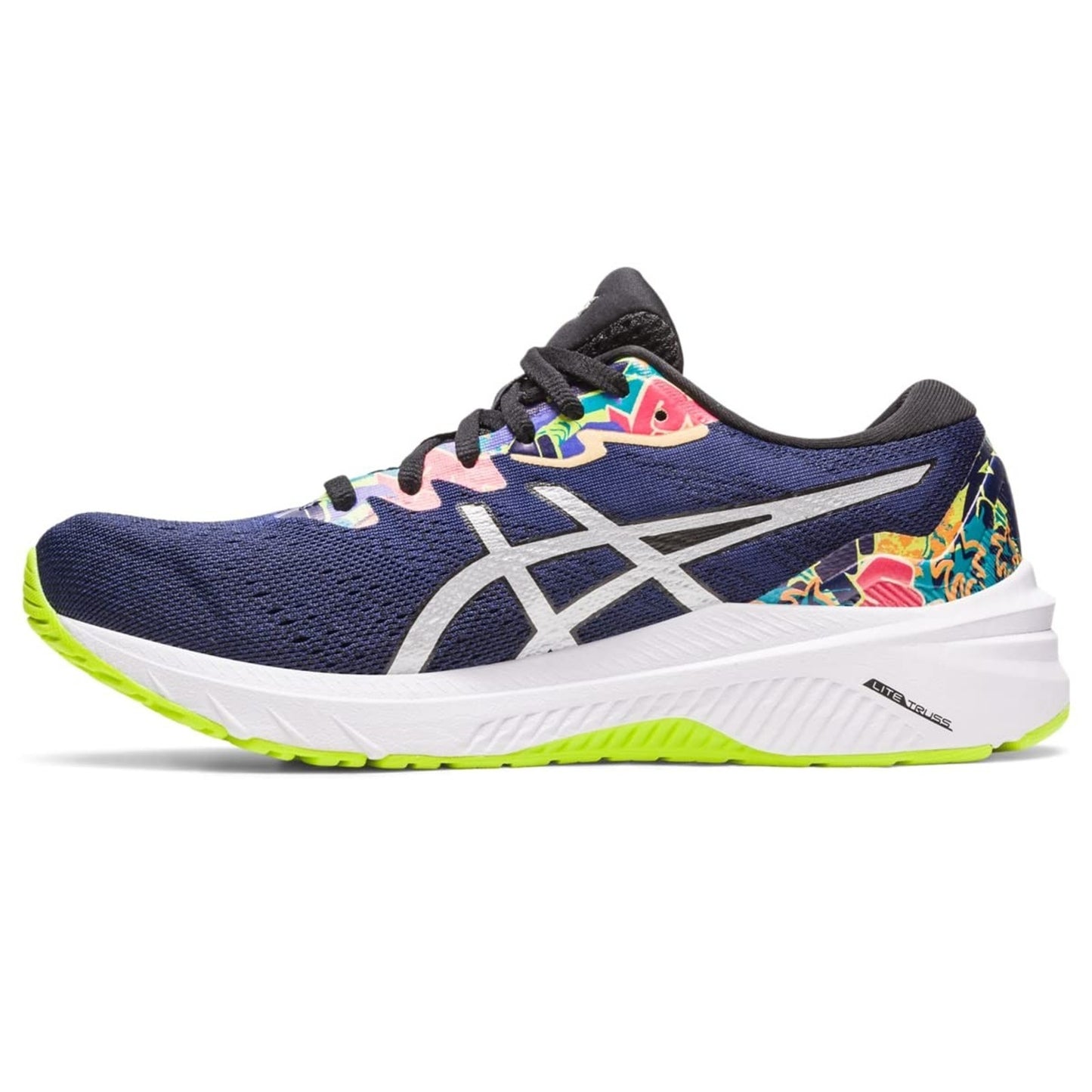 ASICS Women's GT-1000 11 Lite-show Running Shoes, Lime Zest/Lite-Show 9 D - Wide